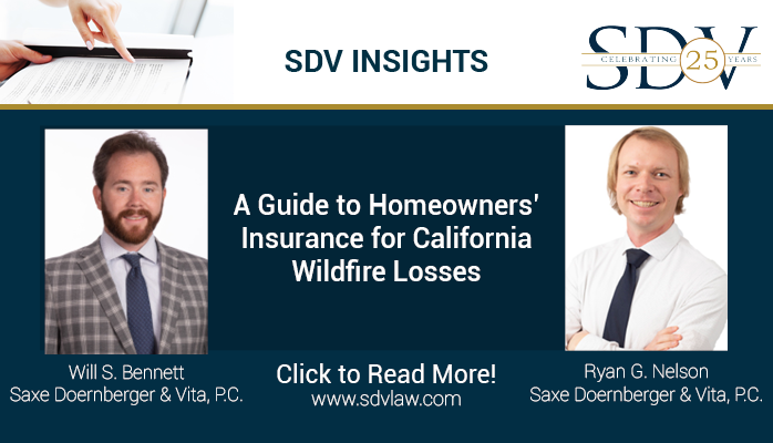 SDVLaw's tweet photo. A Guide to Homeowners’ Insurance for California Wildfire Losses. Click here to read more.>> https://t.co/PQwggBEDLD

#wildfires #naturaldisaster #propertydamage #homeownersinsurance #insurancecoverage #insurancepolicy #insurancelaw #policyholders #insurance #sdvlaw https://t.co/ImY1mNxQrD