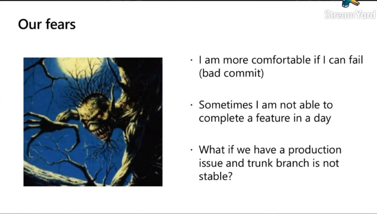 MadridDevops's tweet image. Vamos a enfrentarnos a nuestros miedos para no hacer una verdadera integración continua con @snavarropino. #madrid_devops