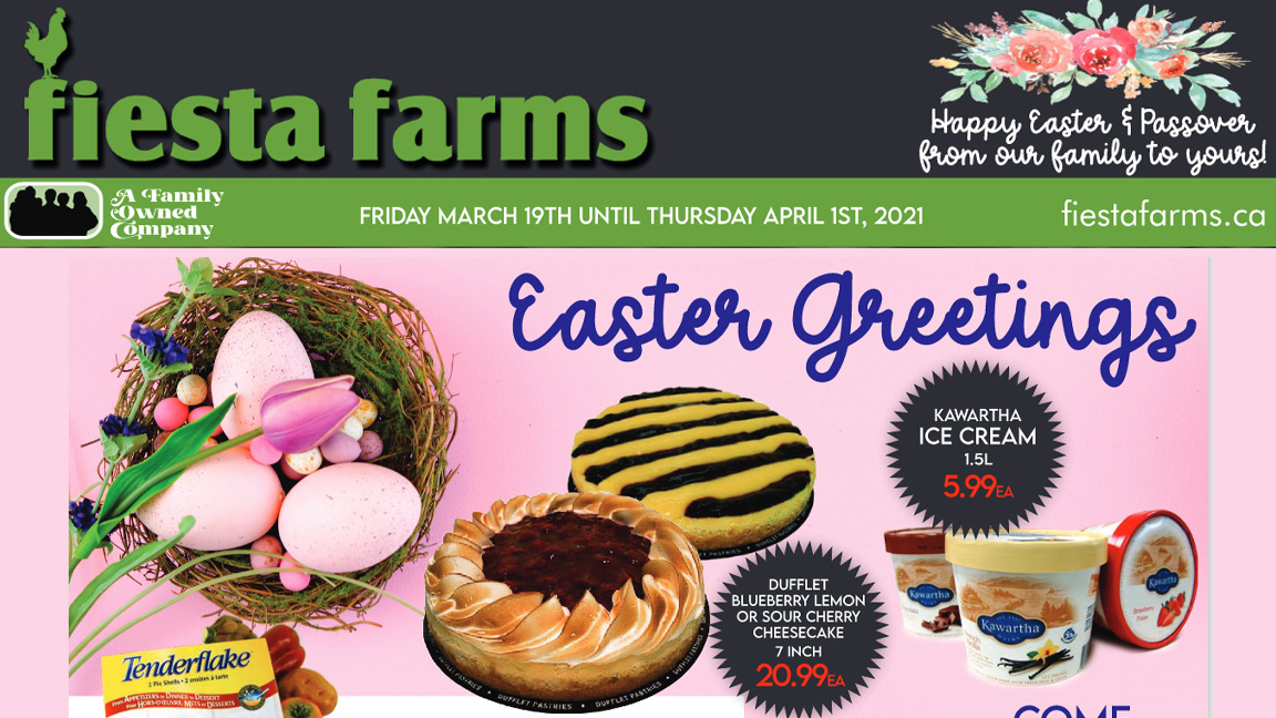 Cheesecake special in the <a href="/fiestafarms/">Fiesta Farms</a> flyer, available March 19 to April 1, enjoy! 😋