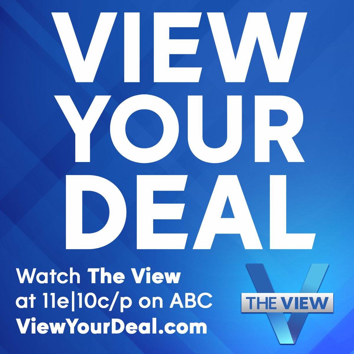PerfectImageLLC's tweet photo. Tune in tomorrow to @ViewYourDeal at 11E | 10 C/P 👀 https://t.co/ITV7G3c7KW