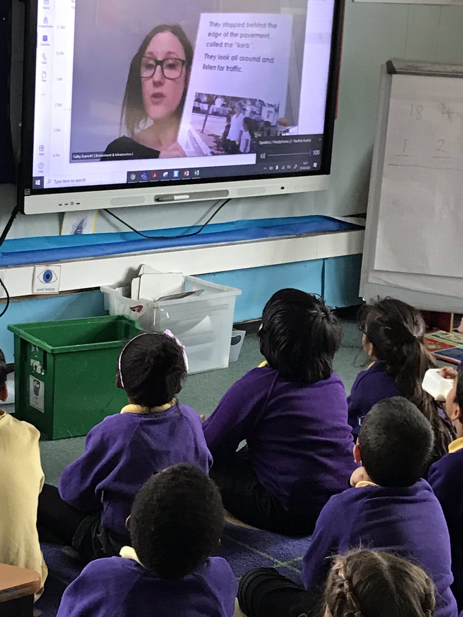 MissKhanLHS's tweet photo. Year 1 learnt about road safety and the Green Cross Code this afternoon! A big thank you to Cathy from Hertfordshire City Council. We really enjoyed the lovely song and story. 🚘🚦 https://t.co/SsNmtMfVzT