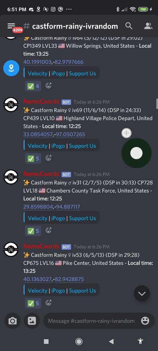 PokeNemo's tweet photo. If you need coordinates for the new shiny (Castform Rainy), you can find them for free in PokeNemo server: https://t.co/7FYN8NVsYB
Good luck ✨ https://t.co/Fkm71UrTI3