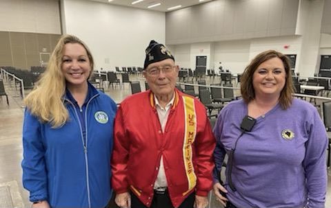 KCHealth1's tweet photo. It’s an honor to welcome Medal of Honor recipient Hershel "Woody" Williams to our veterans COVID-19 vaccine clinic today on National Medal of Honor Day. Williams is one of only two living World War II Medal of Honor recipients. https://t.co/2JSE7Tip8A