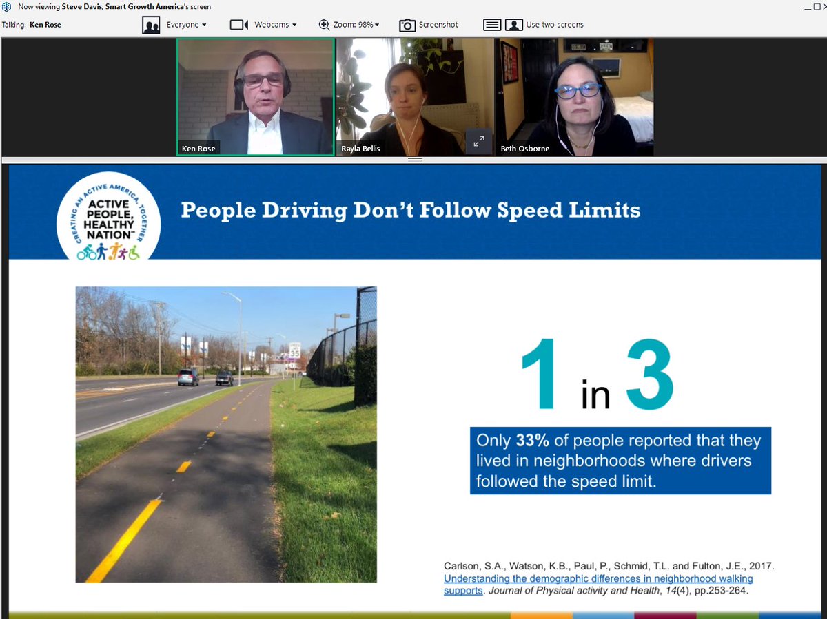 letspropelatl's tweet photo. Thx, @_ken_rose_ of @CDC_DNPAO &amp; member of our board, for speaking at @SmartGrowthUSA's #DangerousByDesign webinar on safe, equitable streets &amp; community health, esp. when it comes to #SafeSpeeds impacts &amp; #KidsWhoWalk. #25SavesLives #SafeStreets #EngineeringOverEnforcement https://t.co/fL3w8znbbn
