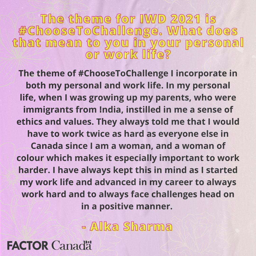 FACTORCanada's tweet photo. Alka Sharma is the Executive Director of @folkmusicon. She sits on two Board of Directors including being the President of the Ottawa Music Industry Coalition and as Treasurer on the Folk Alliance International Board https://t.co/lXXmfWWbjL
#WomensHistoryMonth #FACTORWHM https://t.co/CFD5IN8C7r