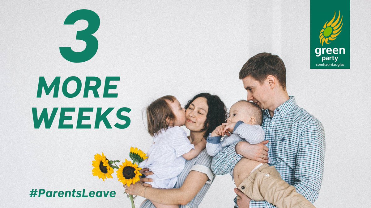 rodericogorman's tweet photo. We want to support parents to have quality time with their children in those precious first 2 years.
I’m very happy that the Family Leave Bill has passed through the Oireachtas, and each parent will be able to avail of an additional 3 weeks of paid #ParentsLeave. https://t.co/yGLAXvhokm