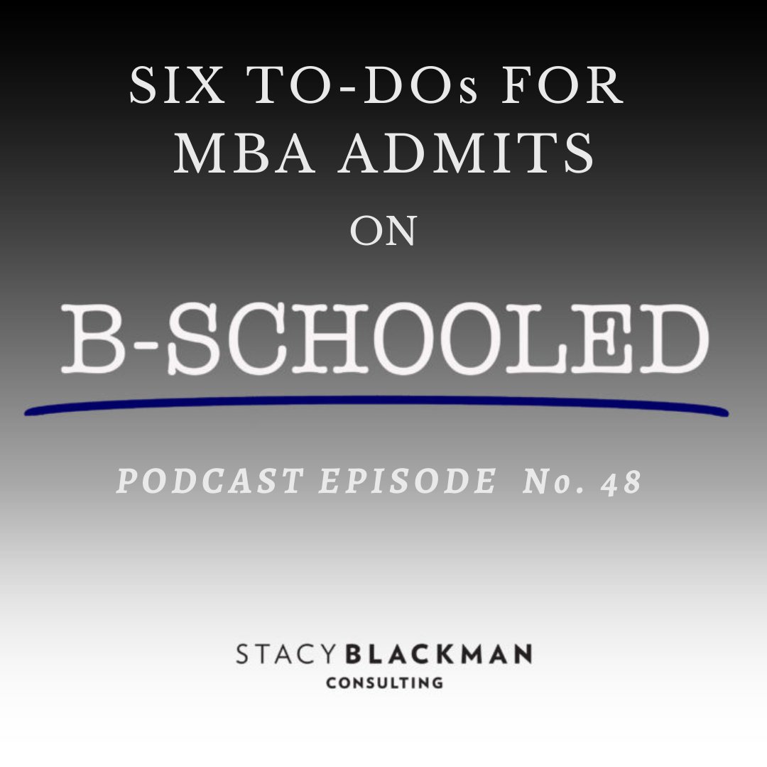 stacyblackman's tweet photo. If you’ll be headed to business school this year, congrats! Now, there are some critical decisions you need to make, and things you need to do, before matriculation. #MBAadmissions https://t.co/Ytg7pRxmId https://t.co/fx2gbkdPlk