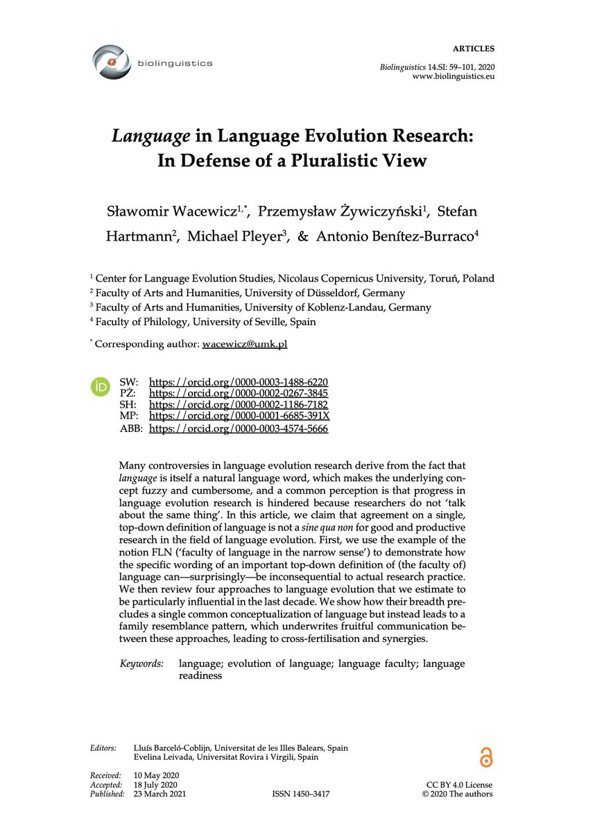 Biolinguistics tweet media