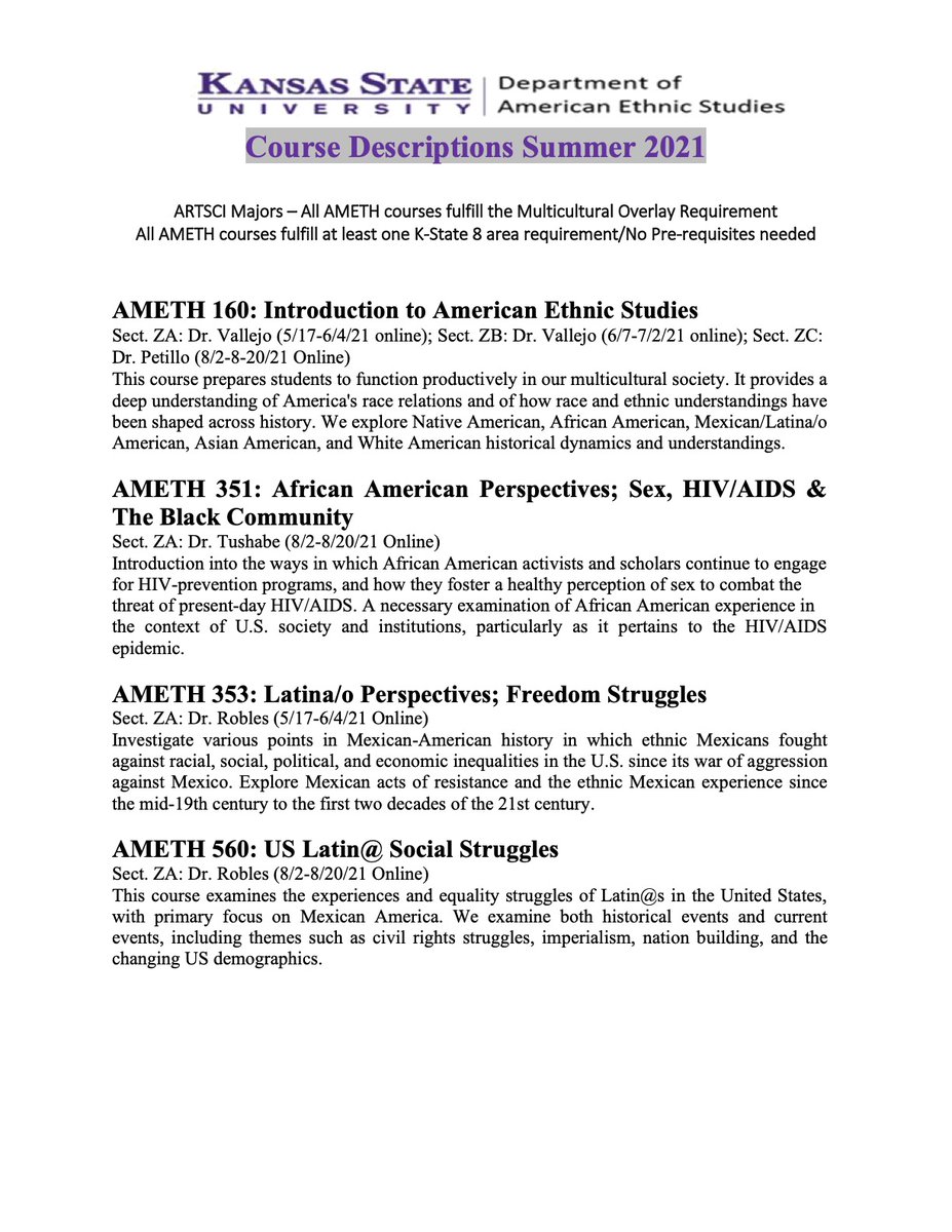 American Ethnic Studies (AMETH) tweet media