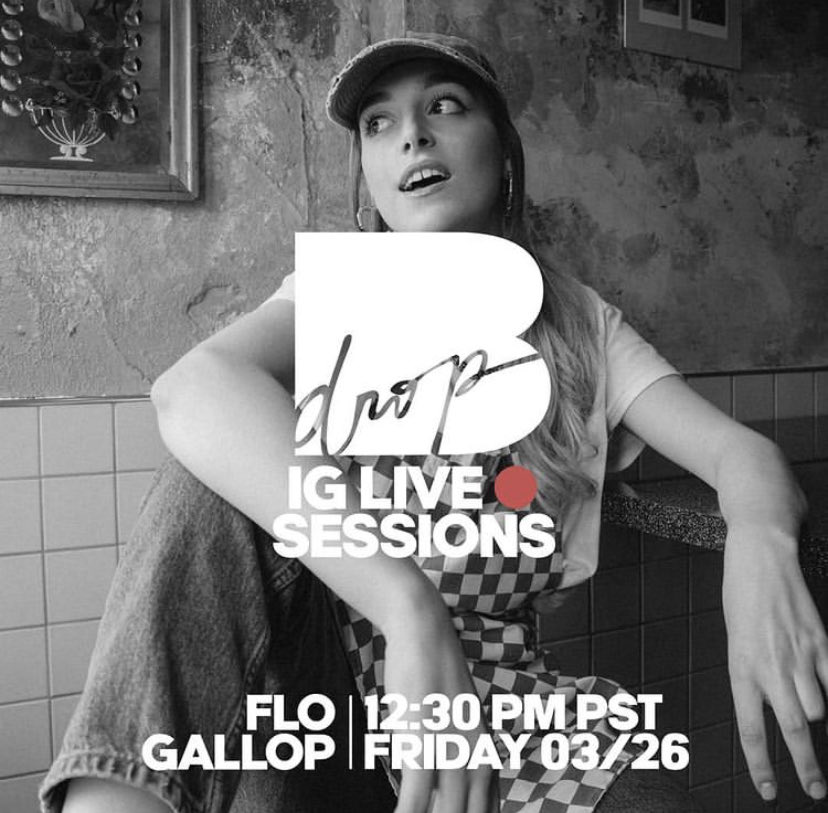Sooo happy and excited to have ⁦<a href="/Flo__Gallop/">☆ Flo Gallop ☆</a>⁩ on the show tomorrow at 12:30 on our Instagram! Don’t miss it cause you’ll most definitely regret it. #flogallop #bdroptv #indiemusic #emergingartists