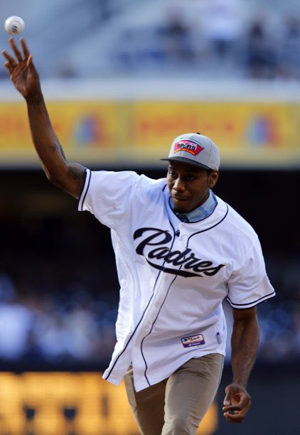 Throwback Thursday to 2013 when Kawhi threw out the first pitch at Petco Park #AztecForLife
