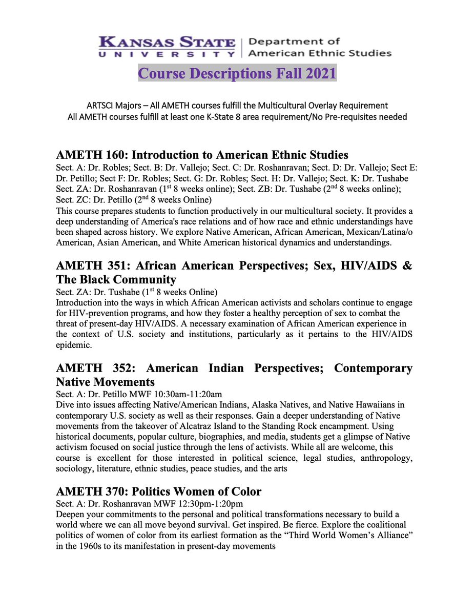 American Ethnic Studies (AMETH) tweet media