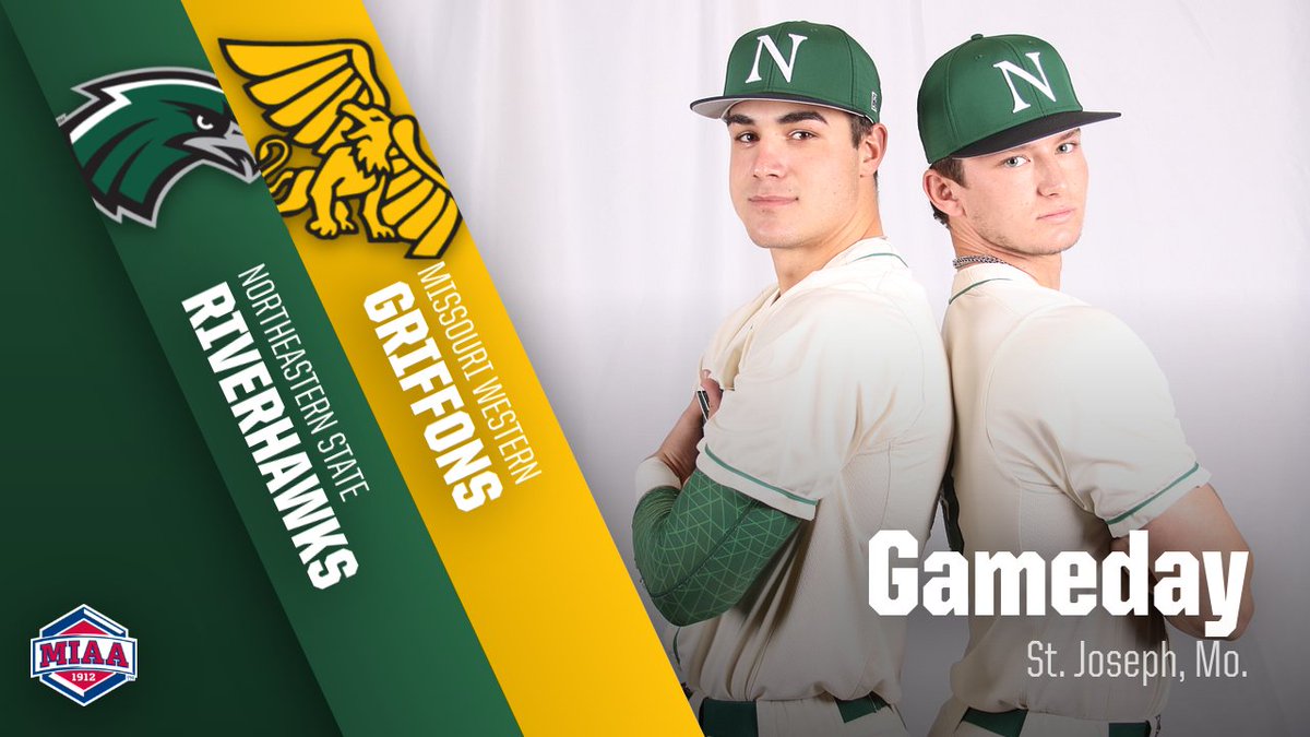 RiverHawksBSB's tweet photo. GAMEDAY! First pitch at 1 p.m.

📍St. Joseph, Mo.
📻📊https://t.co/wH5MpiUhQA https://t.co/GGfgZFZcXE