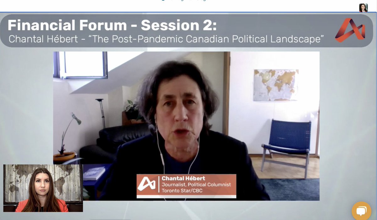 amandashatzko's tweet photo. Thanks for speaking with us today @ChantalHbert at the @mfaofbc #FinancialForum about post-pandemic Canadian politics #bcpoli https://t.co/BinSmDHBhY