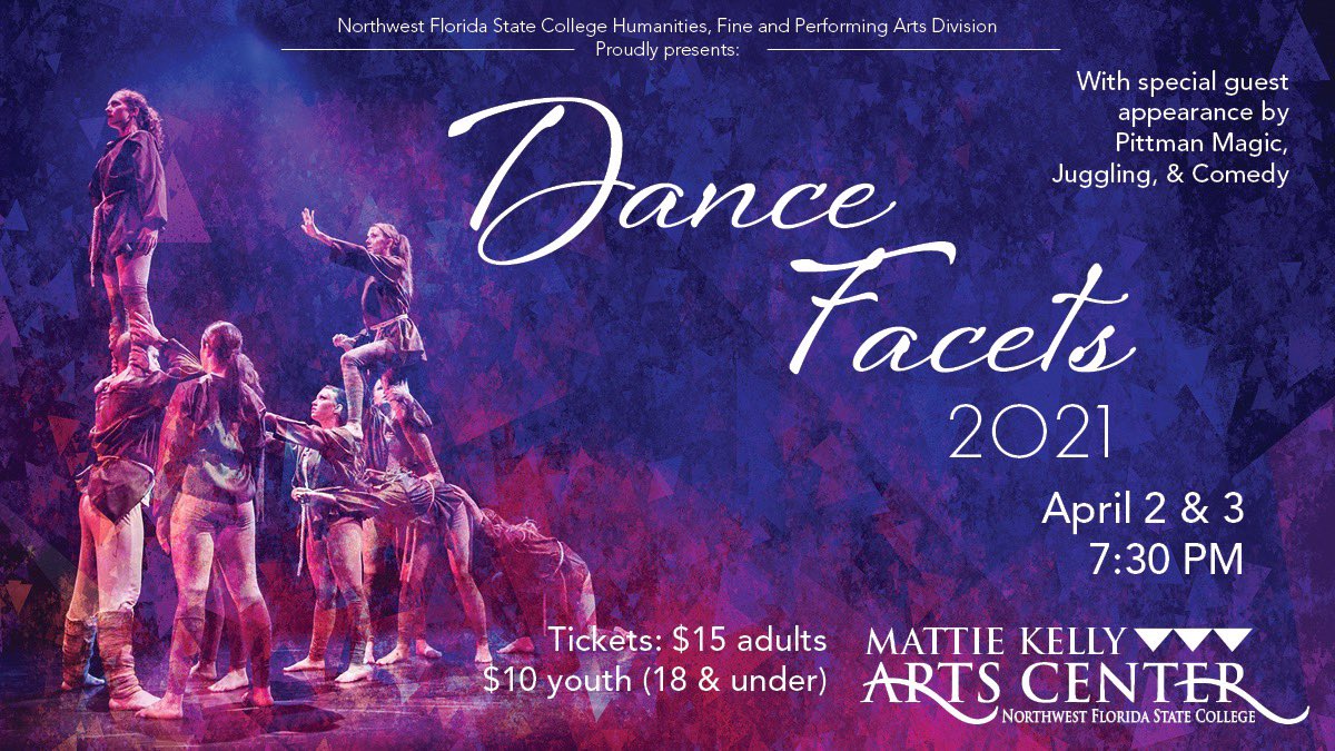 Come support our dance students next weekend, April 2 &amp; 3 for our annual Dance Facets concert! 💃🕺