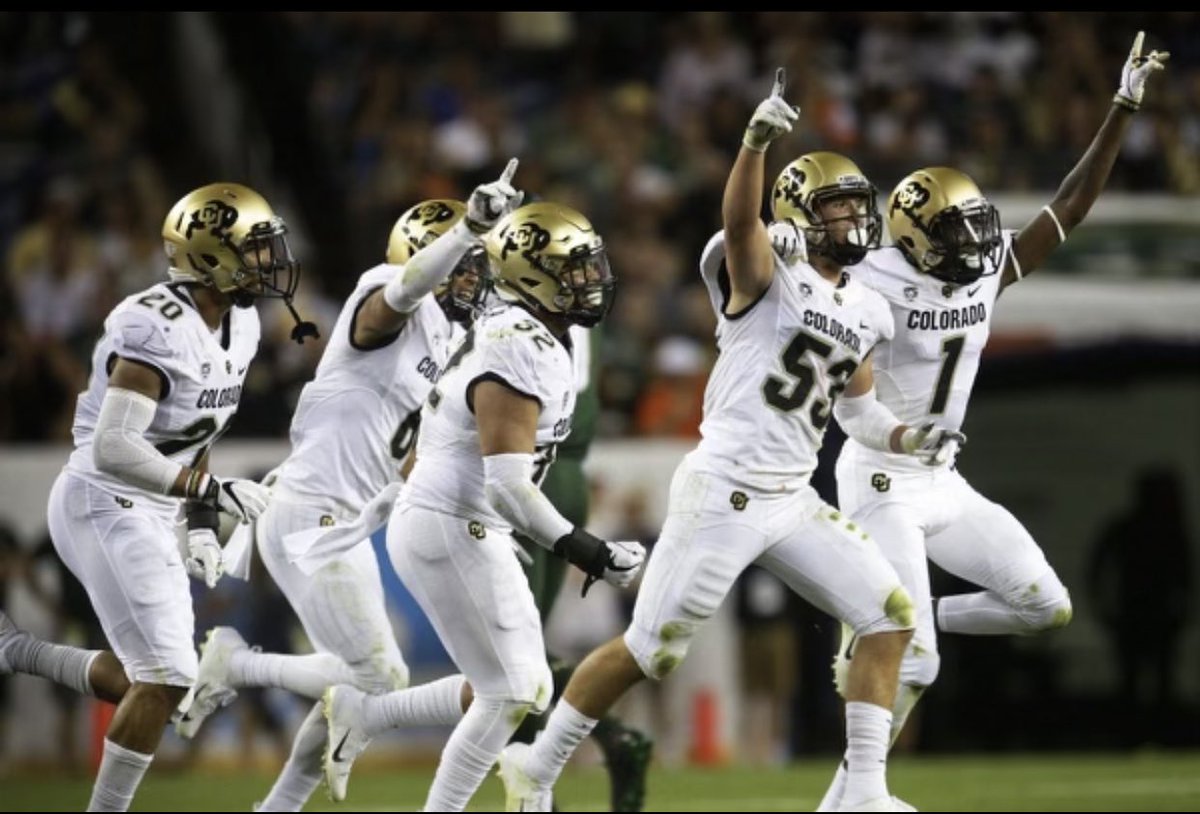 After a great conversation with @CoachMikeCU and <a href="/CoachMaxie/">Coach Brett Maxie</a> I am extremely blessed and thankful to have received my first offer to the University of Colorado  💛🖤 #GoBuffs <a href="/CoachComes/">Coach Comes</a> <a href="/Cehsfootball/">Centennial Coyotes Football</a> <a href="/CoachThiele/">Tim Thiele</a>