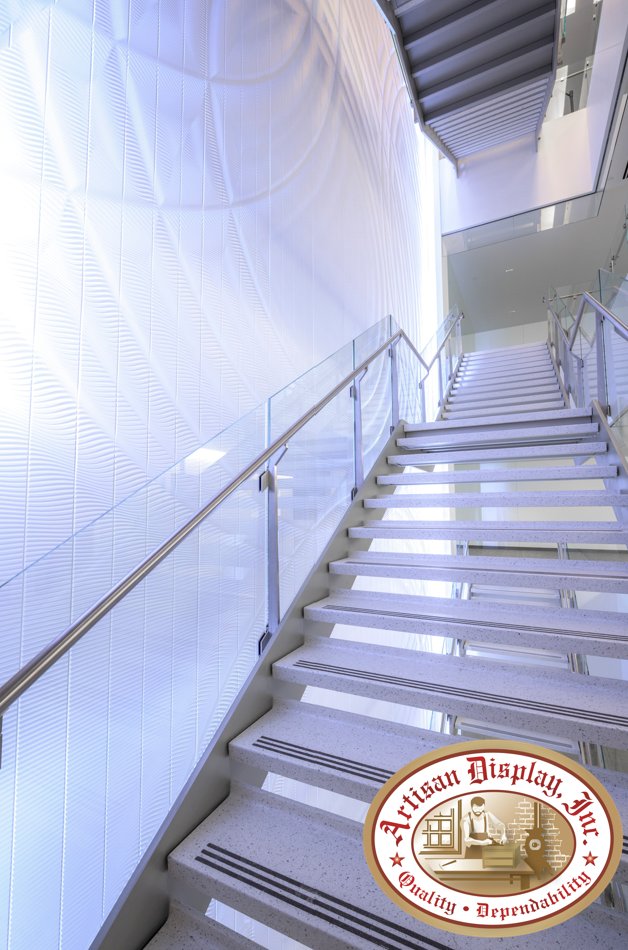 Proud to have recently partnered with renowned designer <a href="/marioromanoca/">Mario Romano</a> and <a href="/CHBriggsCo/">C.H. Briggs</a> on the fabrication and installation of one of his custom designs at the AmeriHealth Caritas headquarters on Newtown Square, PA.
Contractor: <a href="/NorwoodBuilds/">The Norwood Company</a>
Architect: <a href="/FrancisCauffman/">FCA</a>