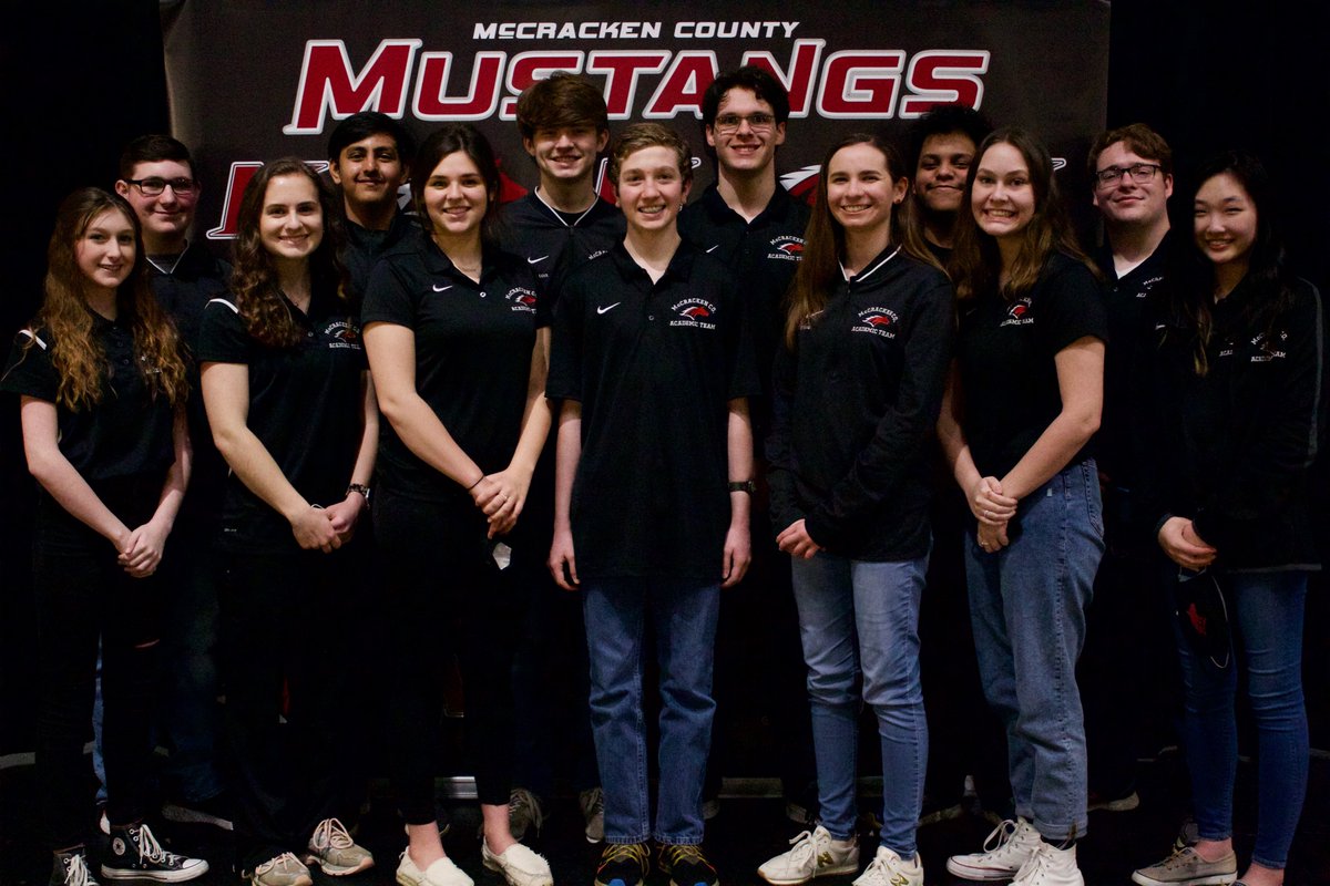 MCPSchools's tweet photo. On March 13 &amp; 14, @McCrackenCounty  Academic Team competed virtually in the 2021 Governor's Cup State Tournament with 211 other Kentucky high schools. MCHS finished 10th Place Overall with a total of 14 points. 
Read more:
https://t.co/ForQtFZp8K

#McCrackenProud https://t.co/VrvJyx5Cfy