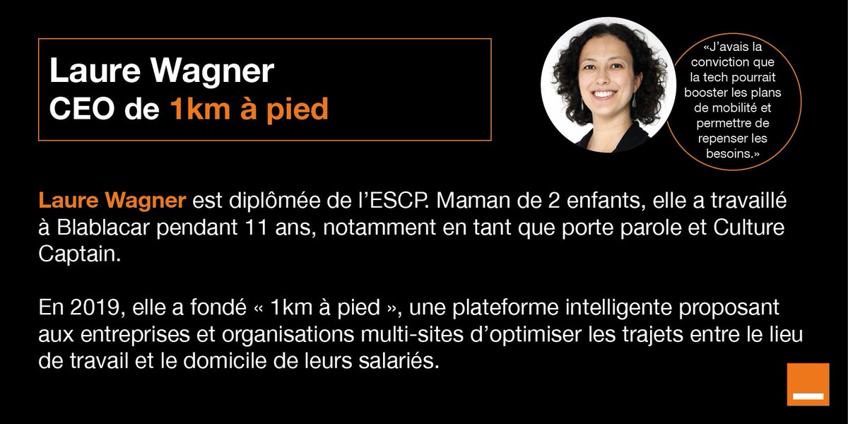 @laurewagner a été la toute première employée de @BlaBlaCar_FR. 10 ans après et toujours aussi engagée pour l’écologie, elle fonde @1km_a_pied, une jeune pousse basée à @joinstationf. En savoir plus ➡️bit.ly/316zACN #femmesentrepreneuses