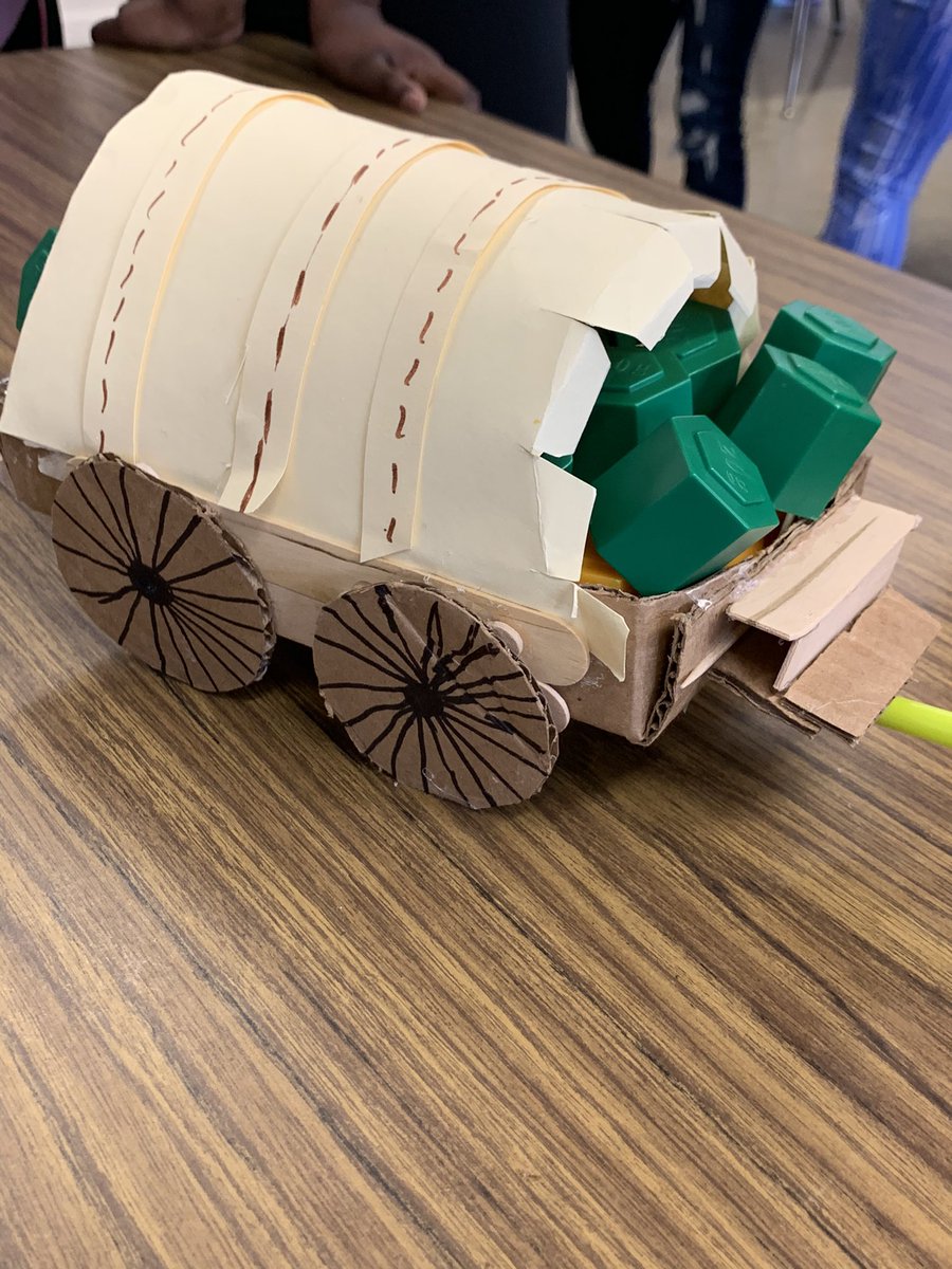 JLang_OTES's tweet photo. Covered Wagon STEM Challenge to go along with Oregon Train Reading (U3, W5). All students had a growth mindset, worked hard and were successful. Several held 800 grams!! @mrsshappirio @Poneill09 @OTES_pride @OTSpartanLegacy https://t.co/OloziPwwEe