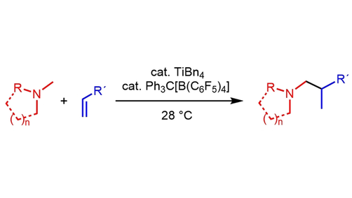 angew_chem's tweet photo. Titanium-Catalyzed Intermolecular Hydroaminoalkylation of Alkenes with Tertiary Amines (Doye) #openaccess thanks to #projektDEAL https://t.co/sgUFiBzjDa https://t.co/XrvwRTXPOR