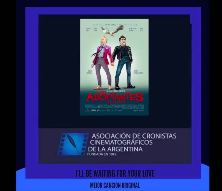 losadoptantes's tweet photo. 📢 Los Adoptantes ganó un Cóndor de Plata a mejor Canción Original 🤩 🎼Felicitamos a #PedroOnetto por su magnífico trabajo, siendo el compositor de la letra y música de “I’ll be waiting for you love” interpretado por #KevinJohansen 👏🏻👏🏻 @PremiosCondor https://t.co/jQ6oqfXVwe