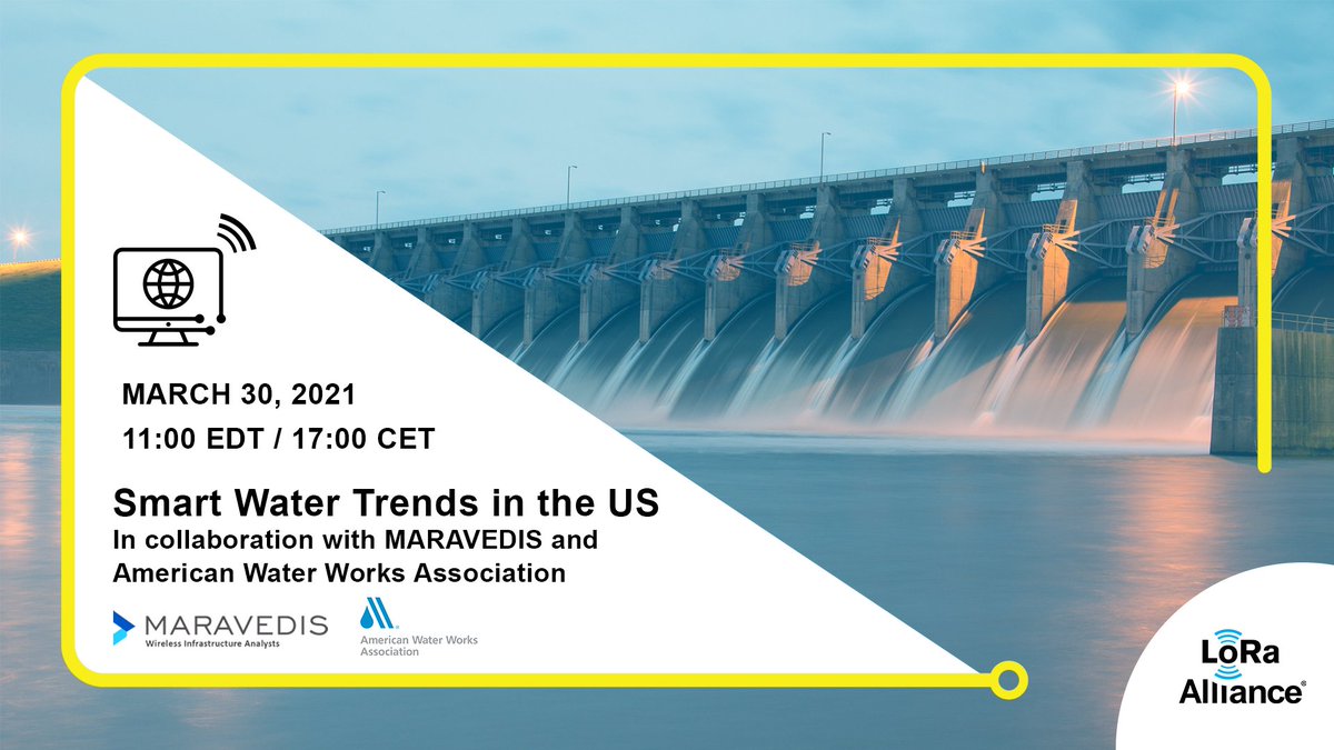 awwa's tweet photo. Barb Martin, Director of Engineering & Technical Services, will be speaking at the LoRa Alliance "Smart Trends in the US." webinar on Mar. 30. Hear about #SmartWaterUtility solutions from a panel of esteemed experts. Register here - https://t.co/0wkrumRves https://t.co/CdLlzqH7qD