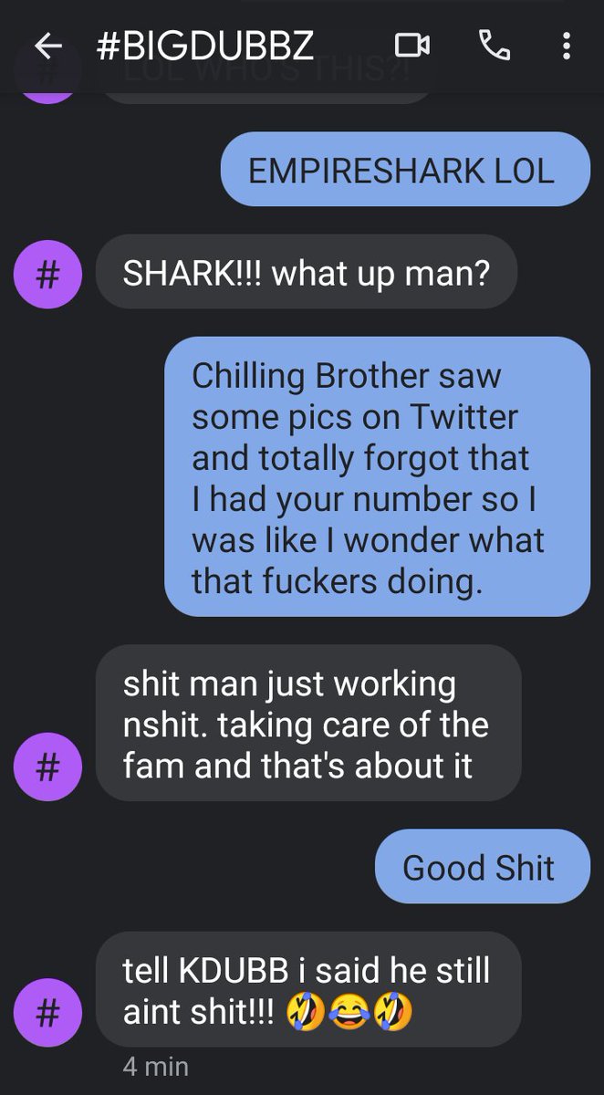 EMPIRESHARK's tweet photo. #BIGDUBBZ IS ALIVE 
Message for #KDUBB https://t.co/QaTj0vDIpv