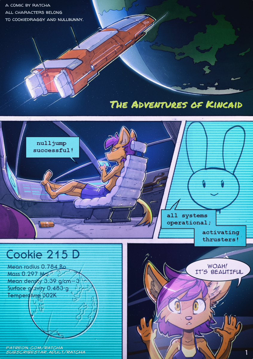 The first page of @Ratcha_art 's "The Adventures of Kincaid"...