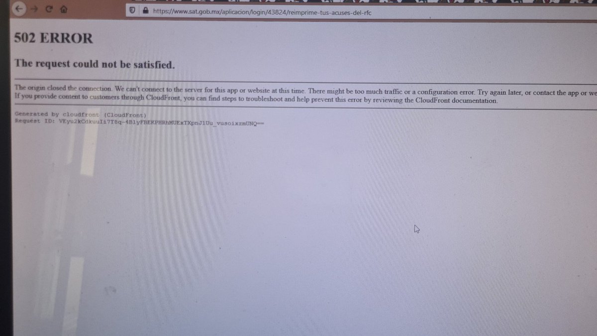 Anadhz's tweet photo. @SATMX no sirve nada de tu página!!!! Quieres presentar una declaración, facturar, descargar una CIF, y sale todo en error... Hasta consultar el catálogo de productos y servicios. URGE QUE LO. SOLUCIONEN!!!! https://t.co/0KrIID5r1h