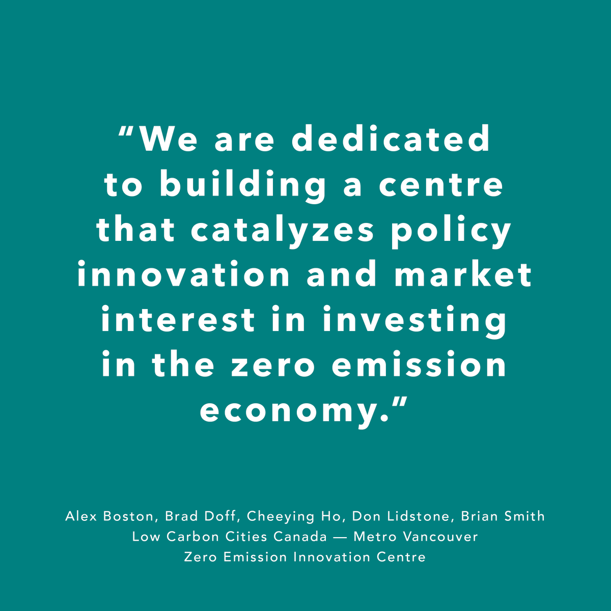 RhizaCapital's tweet photo. It’s our pleasure to highlight #PeopleofImpact! This time, Alex Boston, Brad Doff, Cheeying Ho &amp; Don Lidstone of Low Carbon Cities Canada (LC3), Metro Vancouver. Join us in celebrating these folks for all they’re doing to help #MetroVan lead the fight against #ClimateChange! 👏🏻 https://t.co/tpesa6GTrj