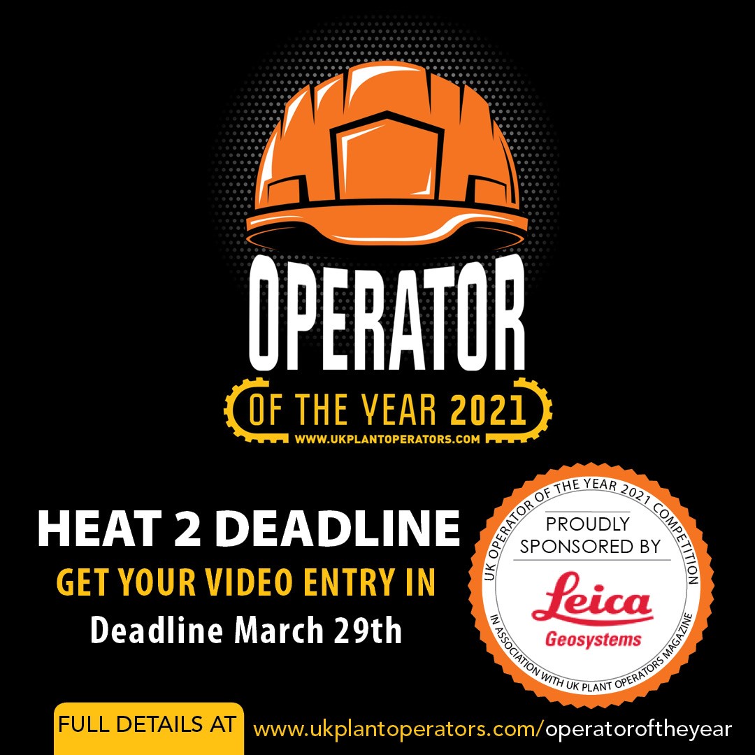 LeicaGeosystems's tweet image. Deadline for Heat 2! Get your video entry in by 29th March to enter the UK Plant Operator of the Year Competition. There&apos;s over £50,000 worth of prize funds to be won with £10,000 in cash going to overall winner. hxgn.biz/2Ql4TaG

#PlantOperators #HeavyConstruction