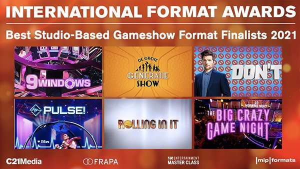 C21Media's tweet photo. Congratulations to our Best Studio-Based Gameshow Format Award finalists! #9Windows #DeGroteGeneratieshow #Dont #Pulse! @RollingInItITV #TheBigCrazyGameNight
Click to read the full list of nominees: https://t.co/oqsYBMgoaO https://t.co/95PvsvQmx9