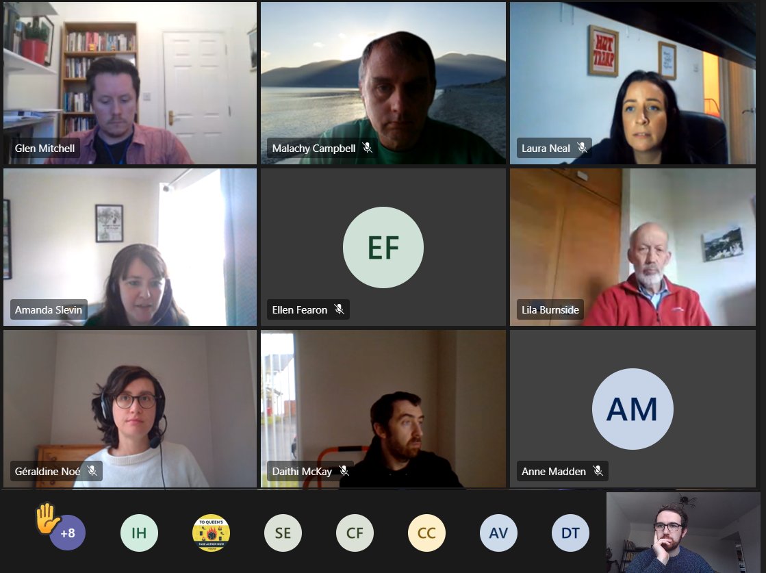 ClimateActionNI's tweet photo. Today's meeting was an important milestone for our Climate Coalition - our membership officially represents some 400,000 people in Northern Ireland! 🥳

Climate action here is going from strength to strength - spread the word and get in touch! https://t.co/43lb04lJ23