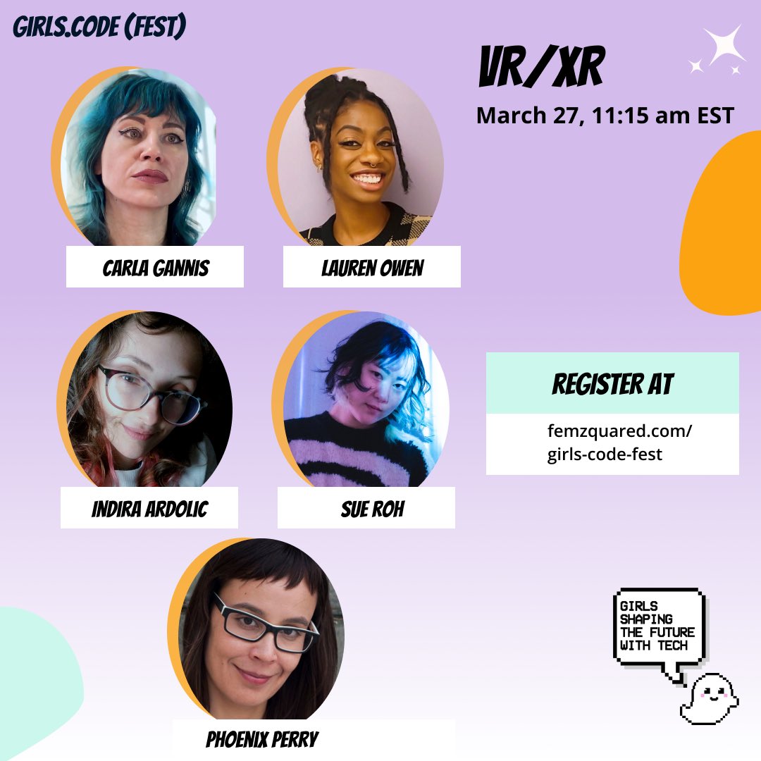 We’ll be hosting 2 consecutive workshops featuring these AMAZING women in the fields of VR, Product Design, and Product Management. We’ve been introducing them 1-by-1 on our IG so head over there to get their mini bios💕 #girlscodefest #VirtualEvents 

instagram.com/girlscodefest/