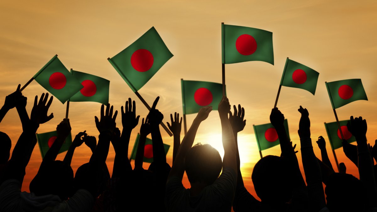50 years of independence of #Bangladesh! Long may our flag wave! 🇧🇩