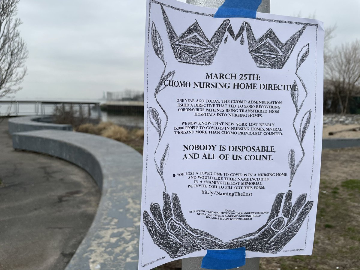 JFREJNYC's tweet photo. #NamingtheLost in Red Hook.

If you lost a loved one to COVID-19 in a nursing home and would like their name included in a memorial, we invite you to fill out this form: https://t.co/QZV3nWLyOB. https://t.co/zRN5dKCZpG