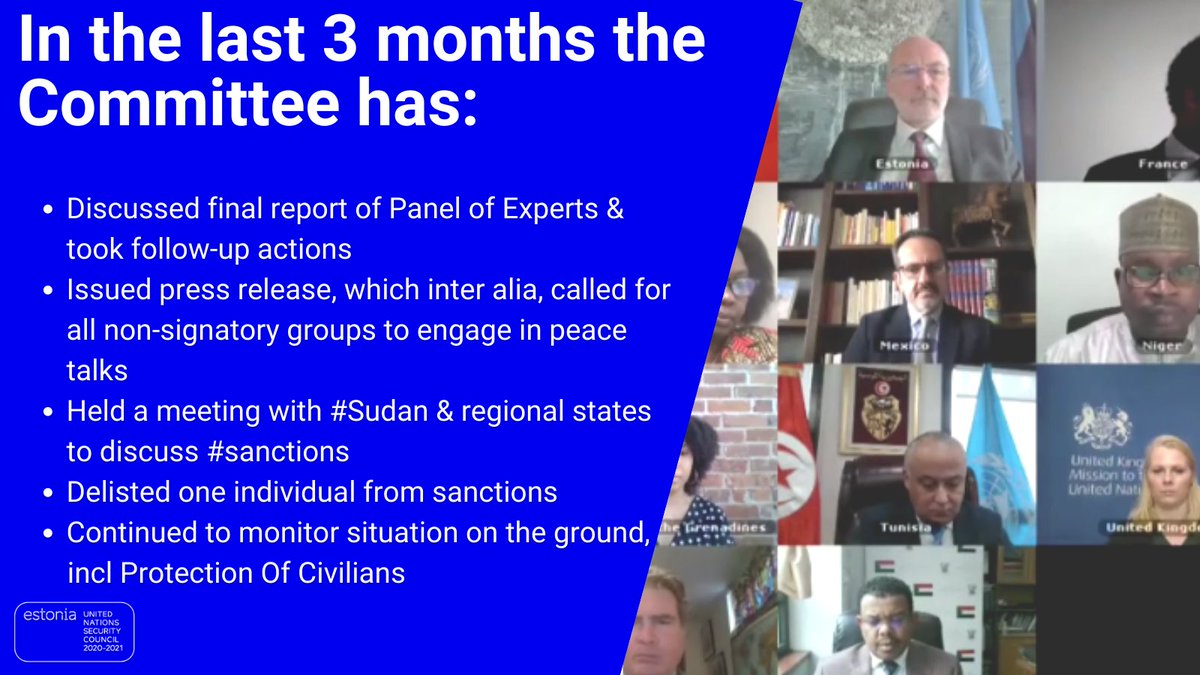 EstoniaUN's tweet photo. #EstoniaUNSC 🇪🇪 PR Sven Jürgenson as Chair of #Sudan #SanctionsCommittee briefed the #UNSC about activities of the Committee & developments on the ground👇
The Cmte remains committed to support #Sudan in the attainment of sustainable #peace in #Darfur.
#ProtectionOfCivilians https://t.co/zax5RReldx