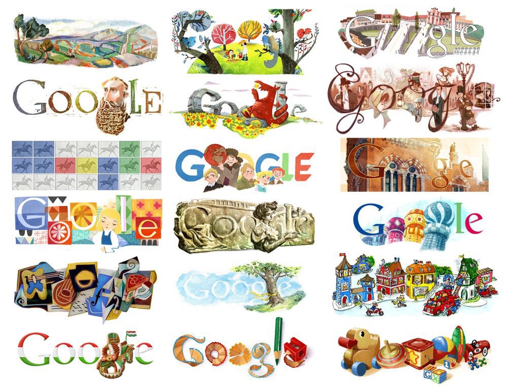 MadelineUNR's tweet photo. After learning more about consistency in the lecture this week, I realized Google tends to change their logo around but it always stays #consistent #rsj108 @BednarskiACE https://t.co/XX9O89AWki