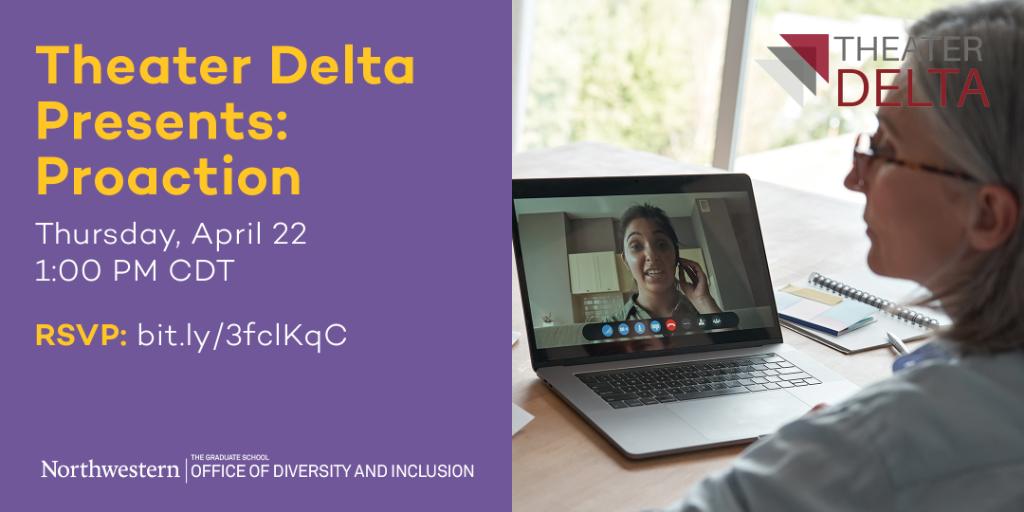 The Graduate School's Office of Diversity and Inclusion invites graduate students and postdocs to a theater performance with Theater Delta on Thursday, 4/22 at 1:00 PM CDT to equip graduate students to maximize their mentoring relationships.

Learn more: bit.ly/2PtdyaG.