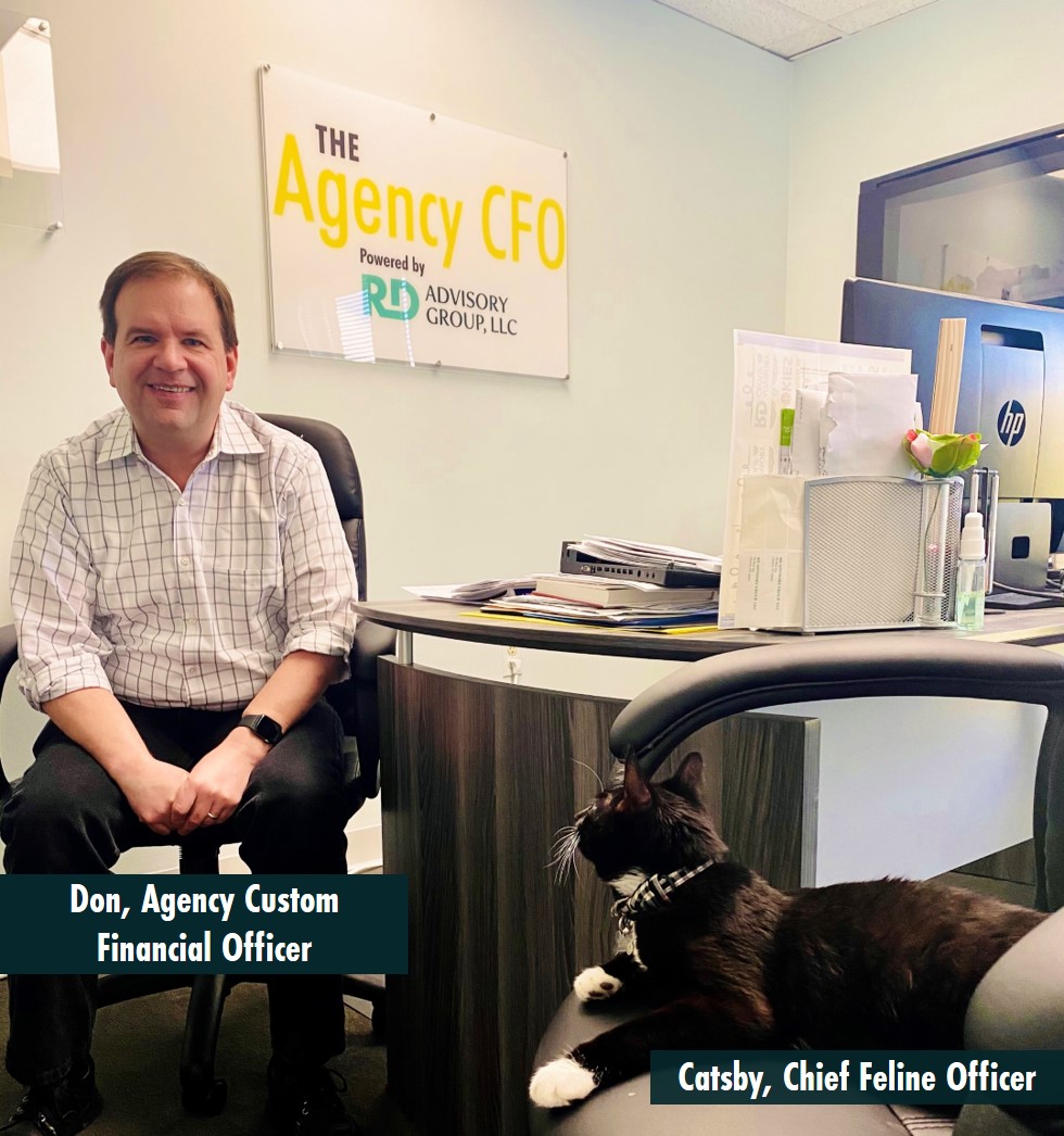 RDAdvisoryGroup's tweet photo. There’s a new CFO around here at RD Advisory Group and he means business.

Not only is his bowtie large but so are his ideas. 

He’s adamant to learn from the best so he’s currently shadowing in the #AgencyCFO's office. 

Welcome to the ACFO team, Catsby! 😸 https://t.co/dswvJw5Iz5
