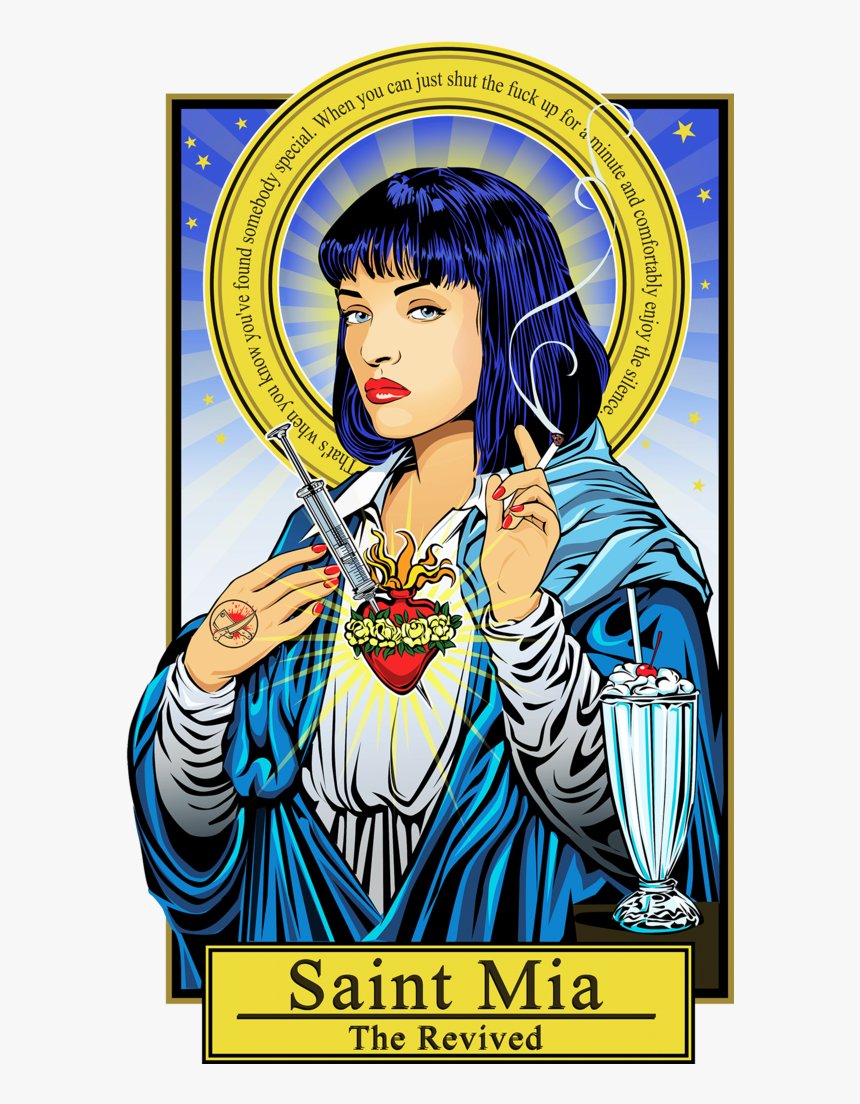 diostuitero's tweet photo. Nuestra Señora de Pulp Fiction. https://t.co/lnwqpYtQOG