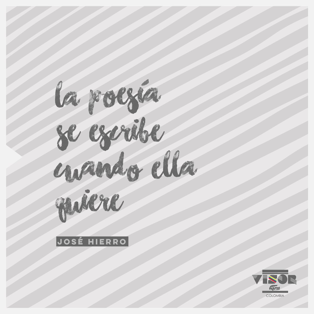 visorlibrosco's tweet photo. La poesía se escribe cuando ella quiere, José Hierro
#PoetasVisor #Leepoesia #Leevisor https://t.co/dOkWmMqewE
