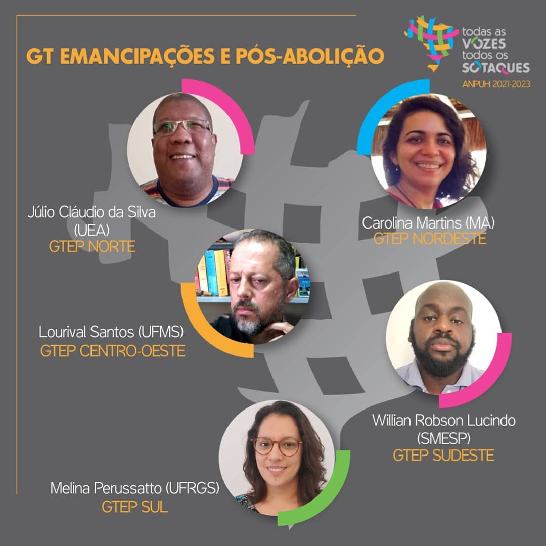 gtepanpuh's tweet photo. O *GT Nacional Emancipações e Pós-Abolição* compõe a chapa *Todas as Vozes, Todos os Sotaques* porque também se opõe à centralização e ao personalismo, e almeja uma ANPUH aberta a todas, todes e todos! https://t.co/PKp8BlkQue