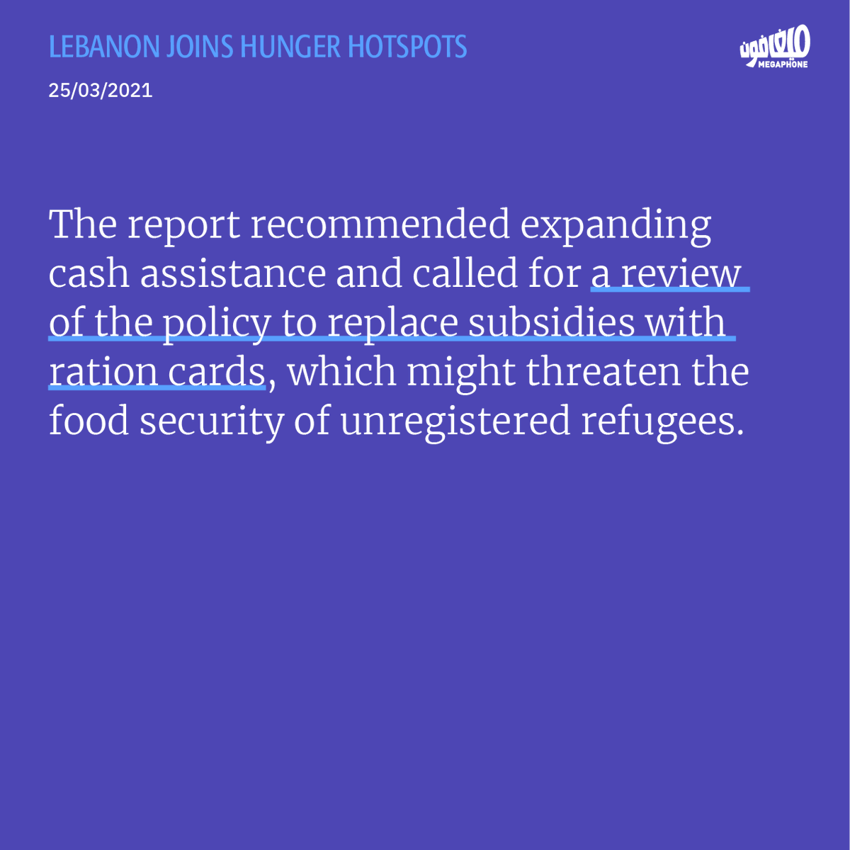 megaphone_news's tweet photo. Lebanon in time of collapse: Joining the map of acute food insecurity
#lebanon #lebanon_revolts #collapse #world_food_program
2/2 https://t.co/mCXAMQRWrj