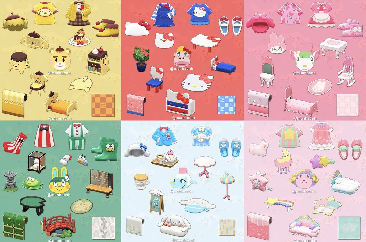 PuyuBriana's tweet photo. ✨GIVEAWAY✨

Tentez de remporter l’ensemble de la collection Sanrio de votre choix ! 
- Meubles, vêtements et poster PAS d’habitant PAS de photo
- 1 vainqueur = 1 collection 

👉 RT 
👉 Follow @PuyuBriana 

Tirage au sort le 30/03/2021 à 10h 

Référence image : @munhacnh https://t.co/GV81MyaJ39