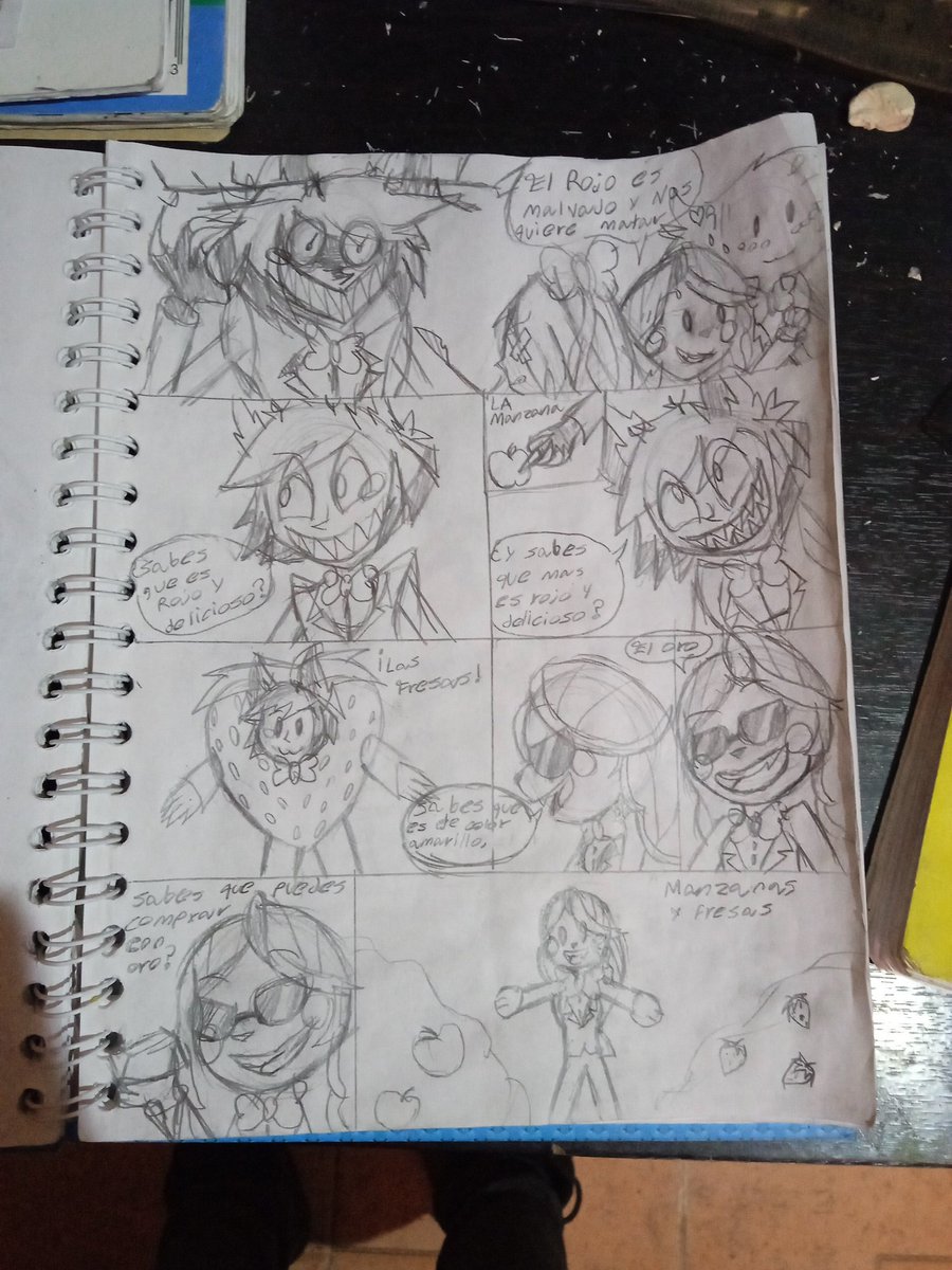 Strm32865434's tweet photo. Después de ver los mil cómic que tiene este wey @katorishimatsu Dije "¿Porque no hago uno seguro que triunfo? (Seguramente no) bueno se los dejo  #HazbinHotel  #HazbinHotelAngelDust #HazbinHotelAlastor #charliemagne #Alastor #AngelDust #Husk https://t.co/sGL2LaoiqX