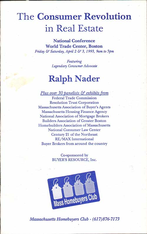 RealEstateCafe's tweet photo. @ajlamacchia @GovChristie @nardotrealtor #RECartel: 30 yrs ago, Steve Brobeck of @ConsumerFed 1st called RE industry an "informal cartel," that echoed across 2-day confab in Boston, see Consumer Revolution in Real Estate (4/93, pre-internet) & timeline since 2004
https://t.co/kjQNs8DAip
#ConsREv1993 #ClassActRE #BosRE https://t.co/9Gusp3UoZj