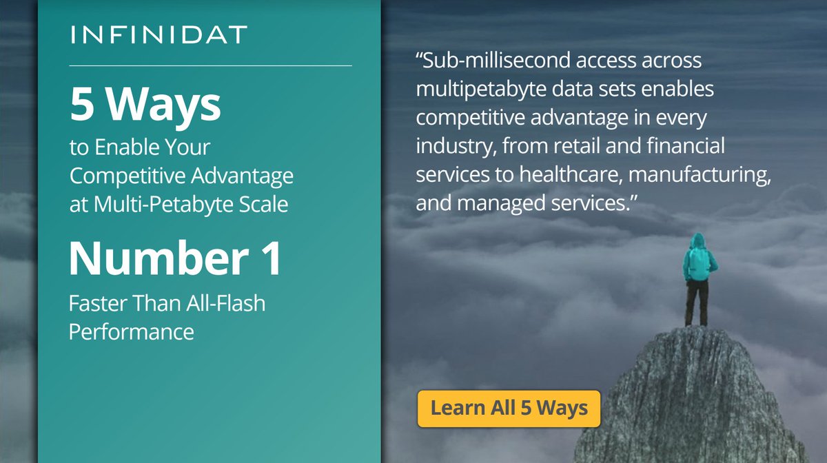 How to enable competitive advantage in any industry: Start with faster than all-flash performance. Find out more. ➡ 
okt.to/jJzh1r