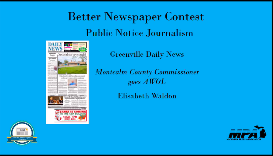 greenvilledn's tweet photo. Our News Editor @elisabethwaldon also received first place awards for Best FOIA and for Public Notice Journalism. https://t.co/4wdAPzGfqH
